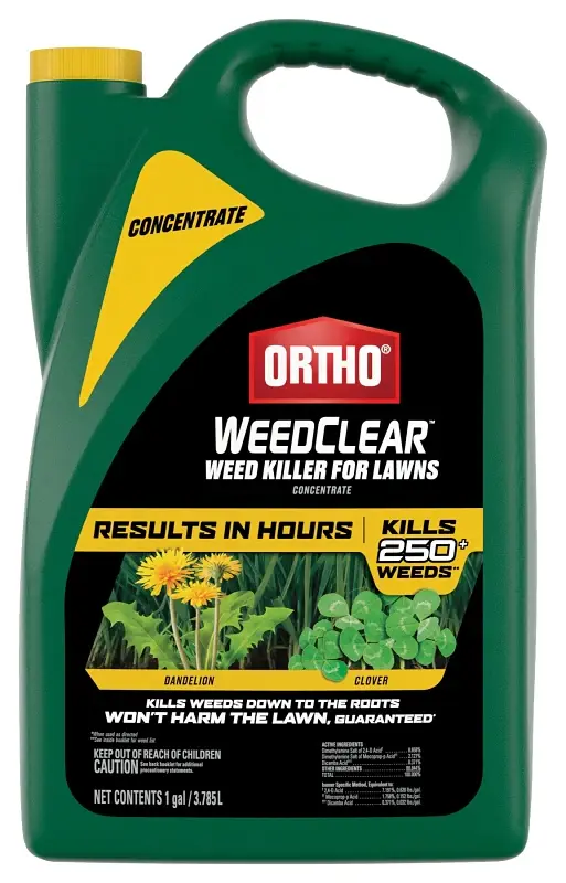 Concentrated Ortho WeedClear 0204810 Concentrated Lawn Weed Killer, Liquid, Spray Application, 1 gal Bottle
