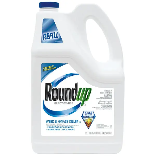 Roundup 5003810 Ready-To-Use Weed and Grass Killer III Refill 1.25 Gallon