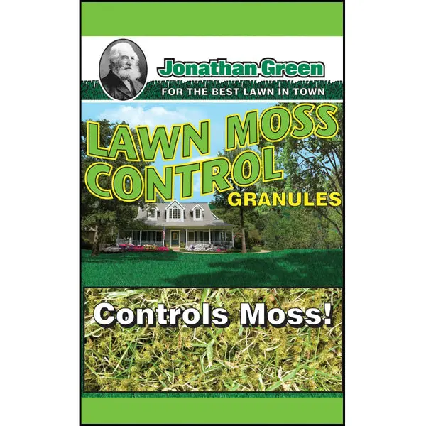 Jonathan Green 11457 Lawn Moss Control Granules 20 Lb Covers 5000 Sq.Ft.