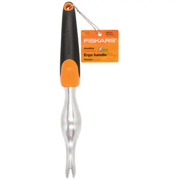Fiskars Ergo Weeder Tool Comfort Grip Garden Weed Remover