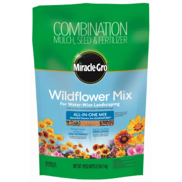 Miracle-Gro Wildflower All 1 Mix Landscaping 2.2 Lbs Fast Growing