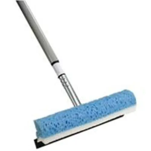 Quickie 4ZQK Telescopic Window Washer and Squeegee 12" Streak-Free Cleaning
