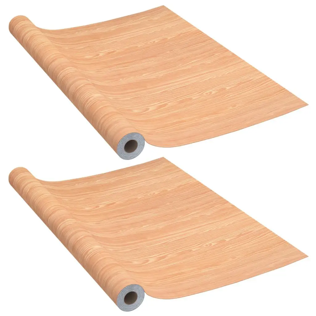 Self-adhesive Door Films 2 pcs Ahorn 82.7x35.4 Inch PVC Window Decals