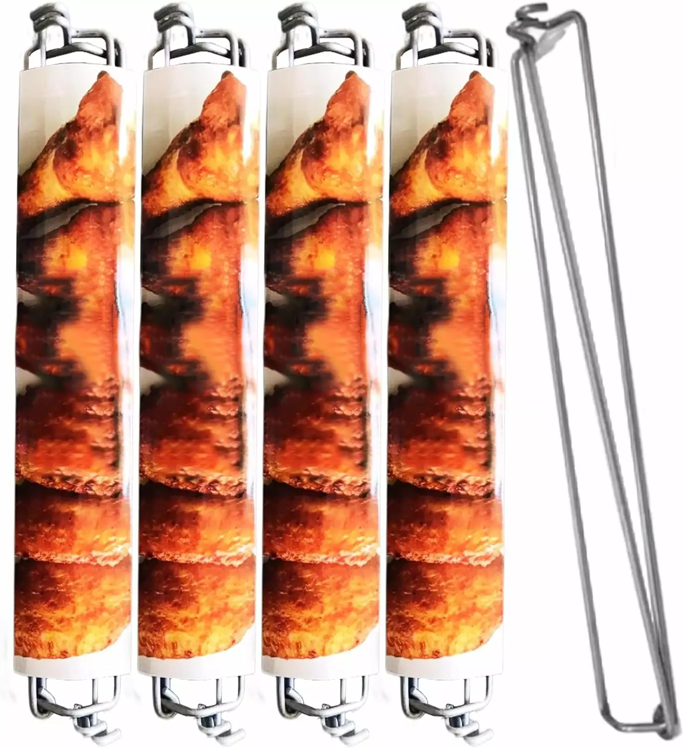 Clamping Wing Rails Grilling Chicken Wings BBQ Fork Outdoor Camping Barbecue