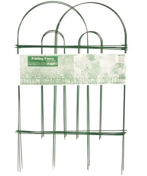 Glamos Wire Products 770089 Folding Wire Border Fence 32 x 10 Steel