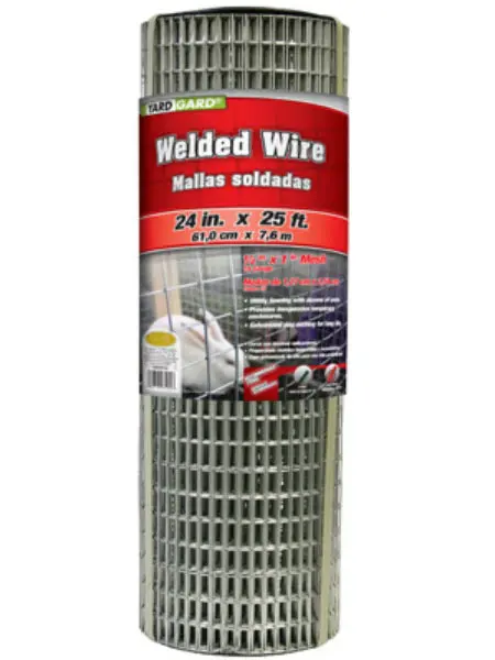 YardGard Galvanized Welded Wire Fence 16-Gauge 24 Inches X 25 Feet Garden Fence
