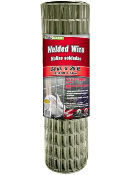YardGard Galvanized Welded Wire Fence 16-Gauge 24 Inches X 25 Feet Outdoor Fence
