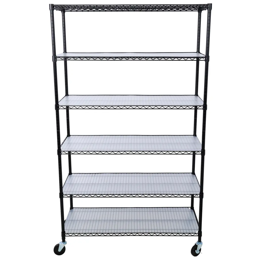 6 Tier 6000Lbs Volume NSF Metallic Shelf Heavy Duty Wire Shelving Unit Garage g-h