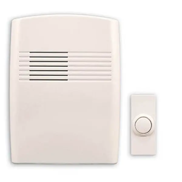 Heathco SL-7753-02 Wireless Door Chime Kit Off White Home Security and Alerts