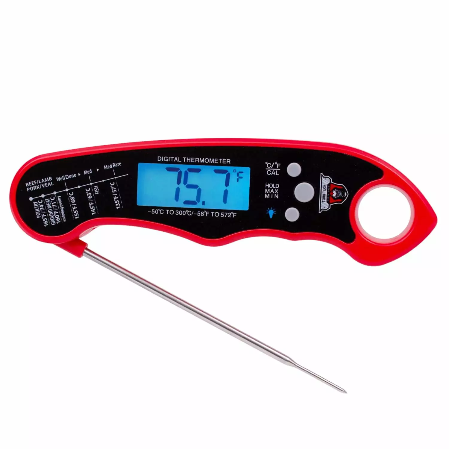 Battery Powered Digital Meat Thermometer Cooking Wireless Meat Thermometer Grilling and Smoking Steak Poultry Waterproof K...