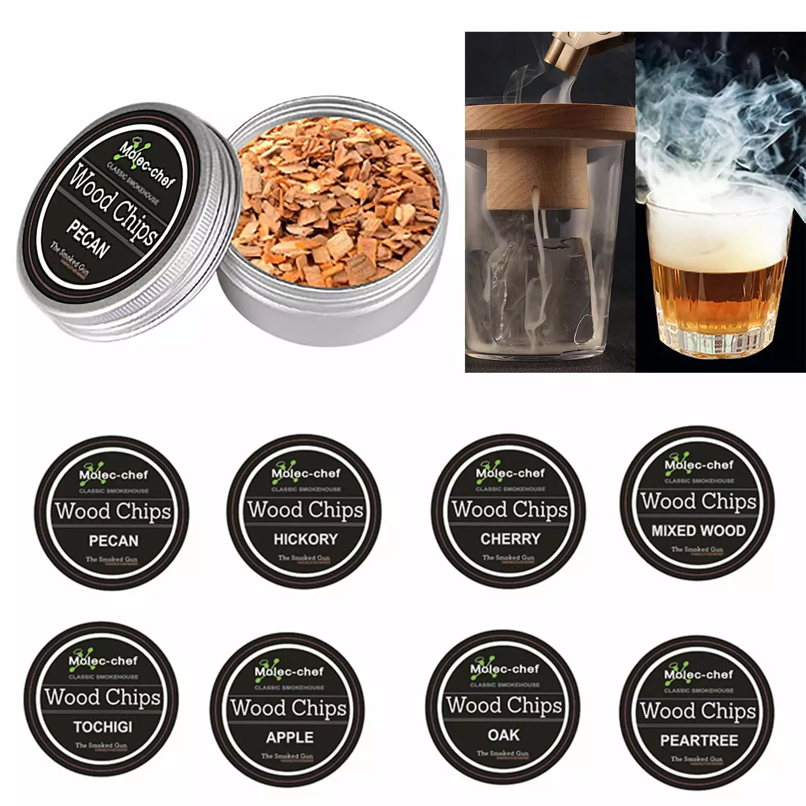 Barbecue Tools Clearance 8 Natural Flavors Wood Chips BBQ Meat Pork Chicken Whiskey