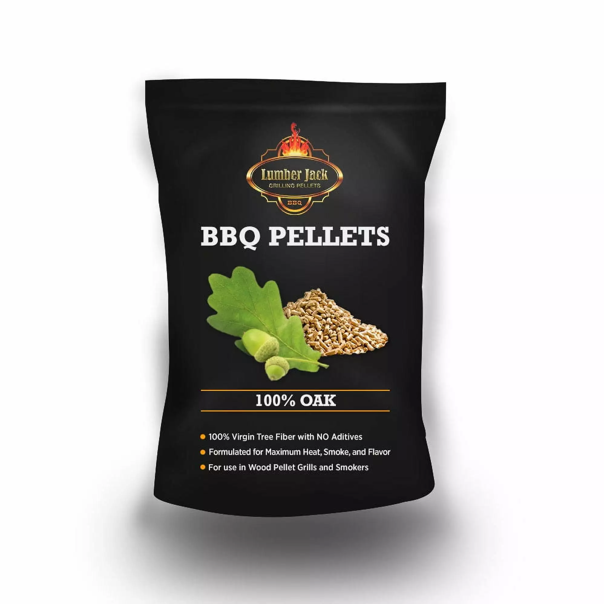 Lumber Jack 100% Oak BBQ Grilling Pellets - All-Natural Hardwood Pellets Smokers and Grills 10