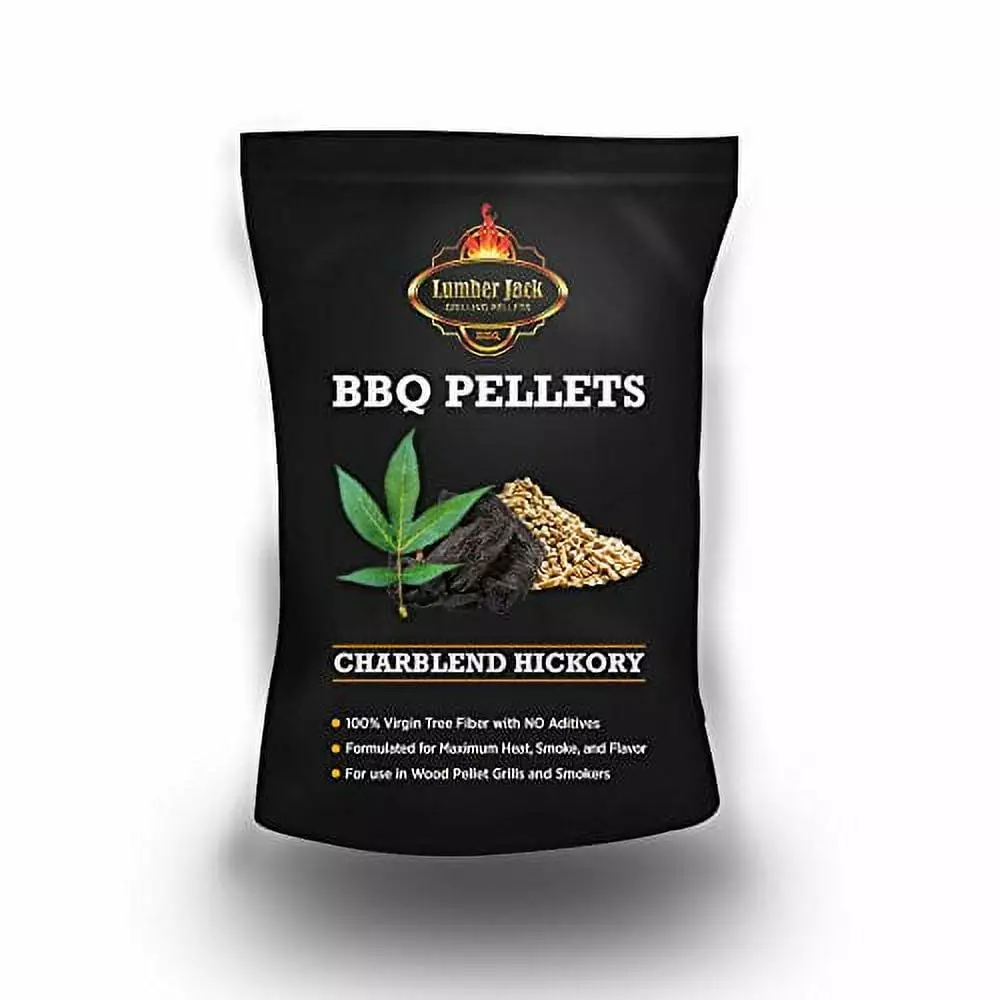 Lumber Jack 20-Pound Charblend Hickory BBQ Grilling Wood Pellets (Hickory and Charcoal Blend) Smokers and Grills 10