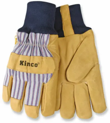 Kinco 1927KW-M Men's Premium Grain Pigskin Leather Palm Glove Medium Durable Work Gloves