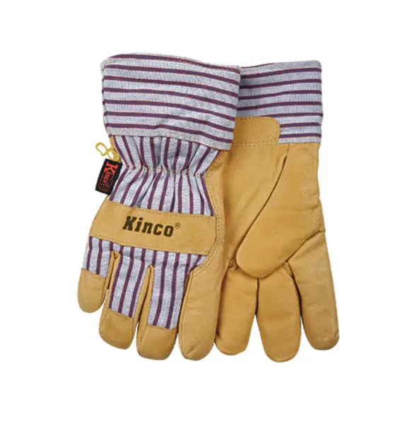 Kinco 1927-M Lined Suede Men's Work Gloves Yellow Medium