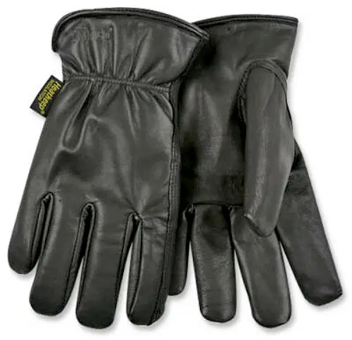 Kinco 93HK-L Lined Grain Goatskin Men's Leather Glove Large Black