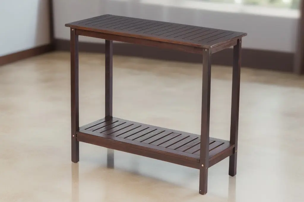 Timberen Workstation Garden Balcony Garage Acacia Console Potting Table joywood