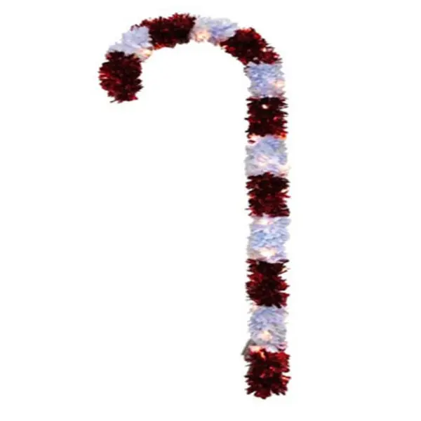 FC Young JCC-44LU Crystal Cut Lighted Christmas Candy Cane 44 Inch Decor