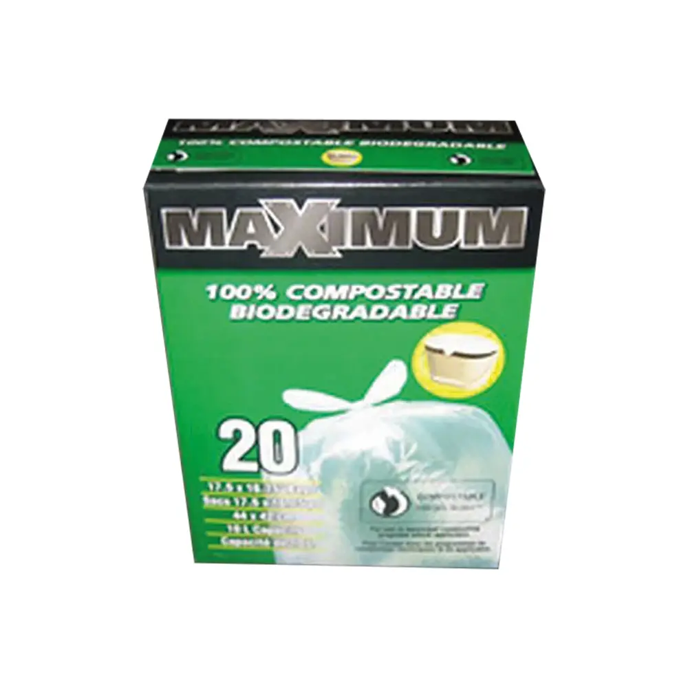 100 % Compost-breakdown and Biodegradable Bags 17.5'' x 16.75'', 20 Units