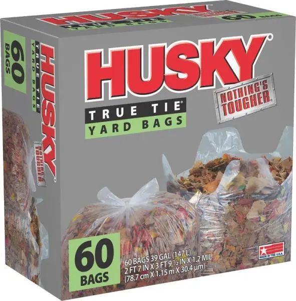 Husky HK39WC060C Yard Bag 60 Bags Lawn Waste